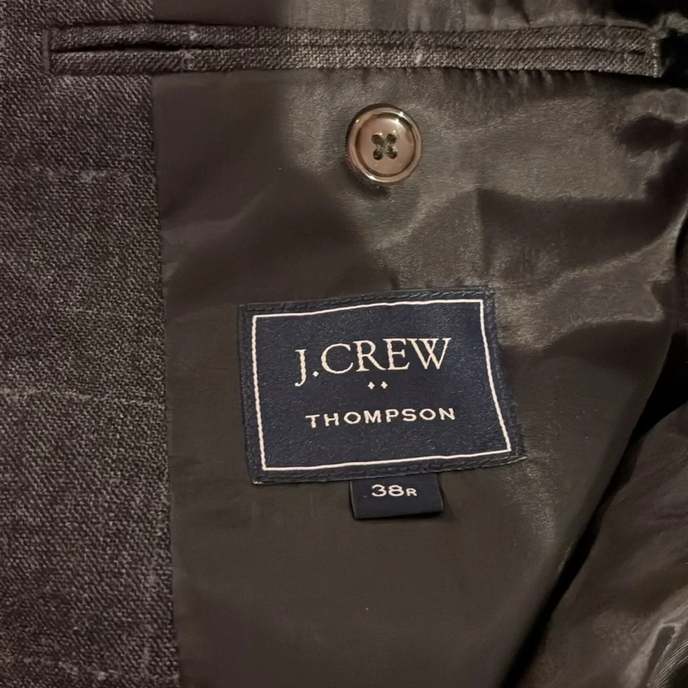 J. Crew | Thompson Windowpane Blazer Jacket In Grey Size 38R